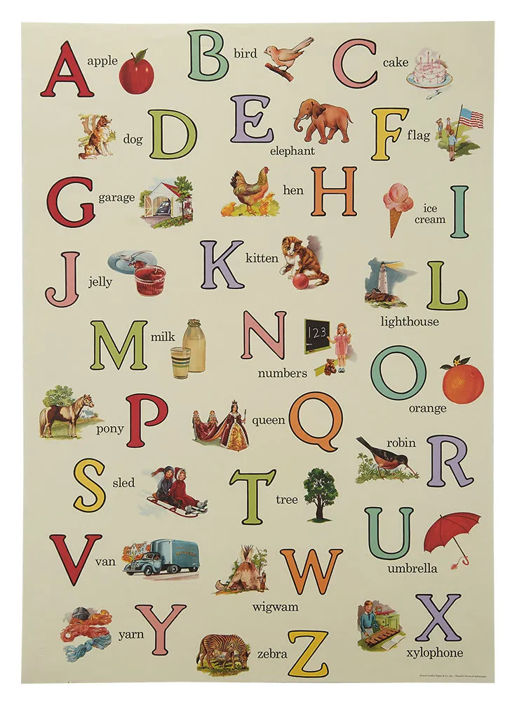 ABC's Wrap Paper/Poster
