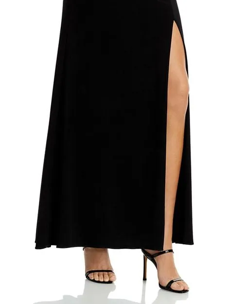 Adrianna Papell Illusion Mermaid Dress, Black