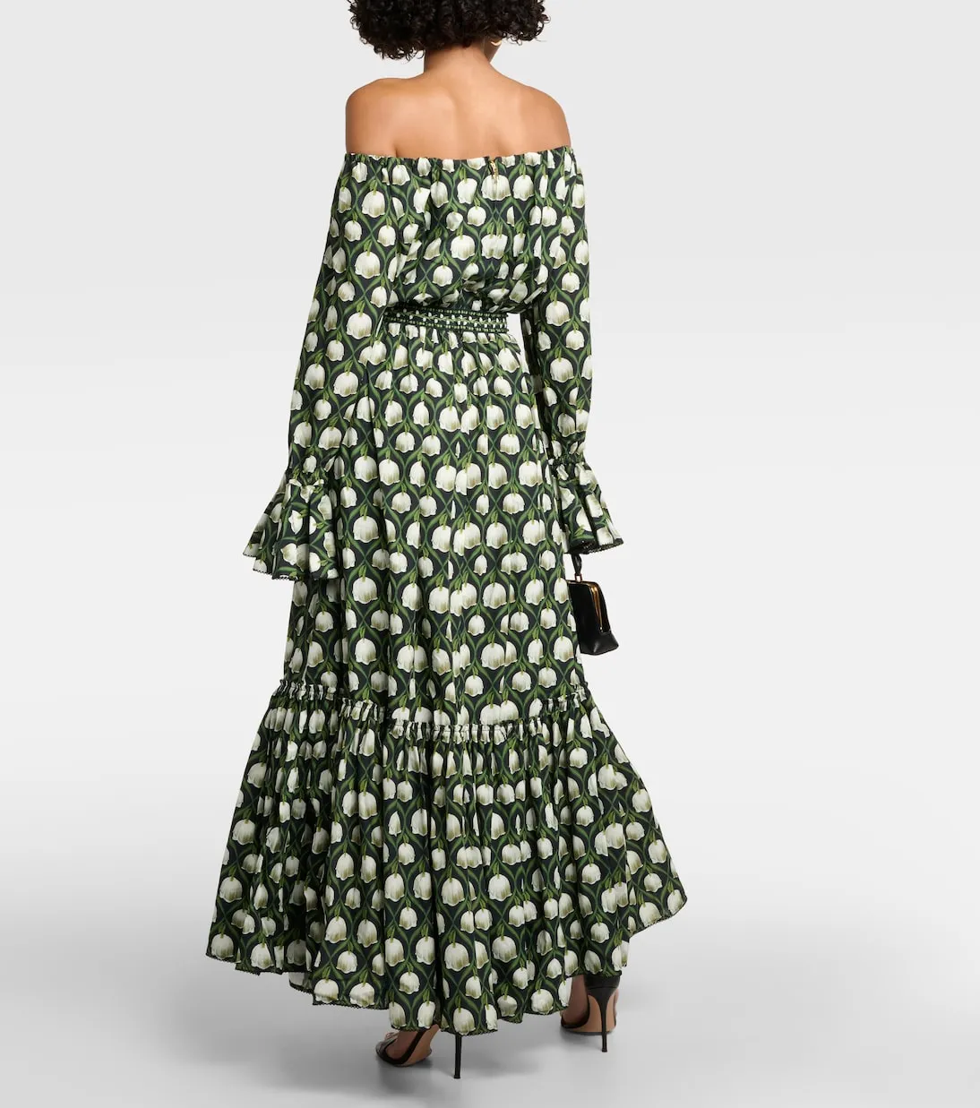 Almendra perla Agua By Agua Bendita cotton poplin maxi dress, multicolor