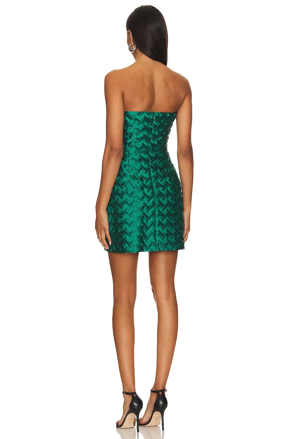 Amanda Uprichard Arely mini dress, dark green