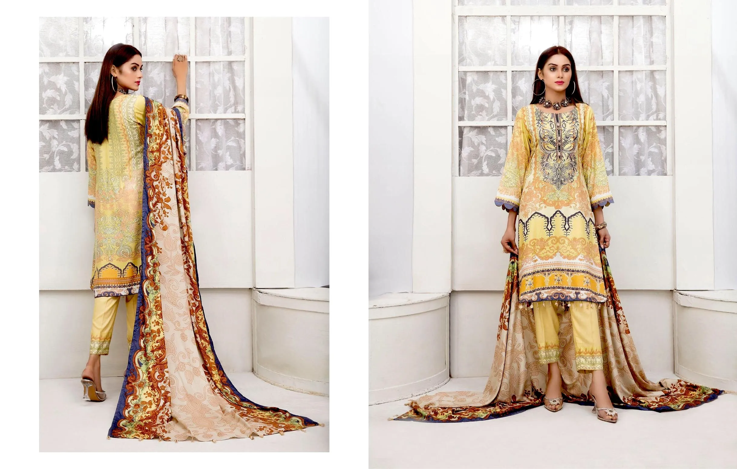 Amna Sohail by Tawakkal · Dilara Linen Print Collection – D-1991