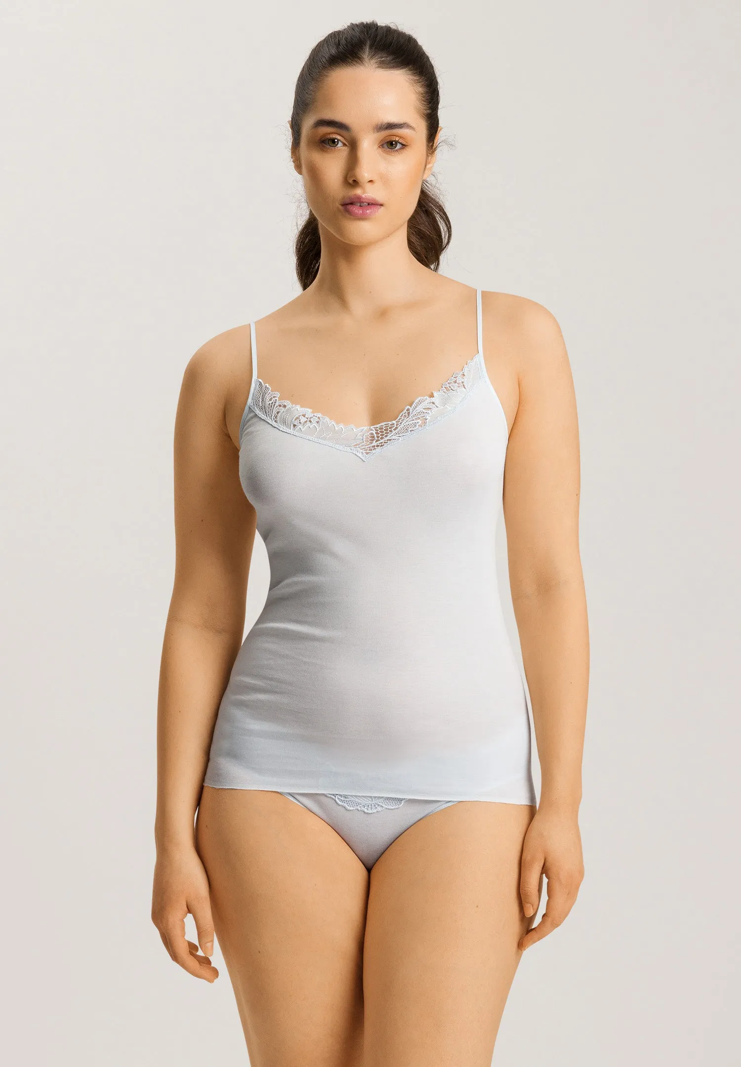 Anne Cotton V-Neck Camisole | Cool Blue 70931-2507