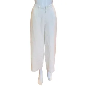 Bacall Linen Trousers | White