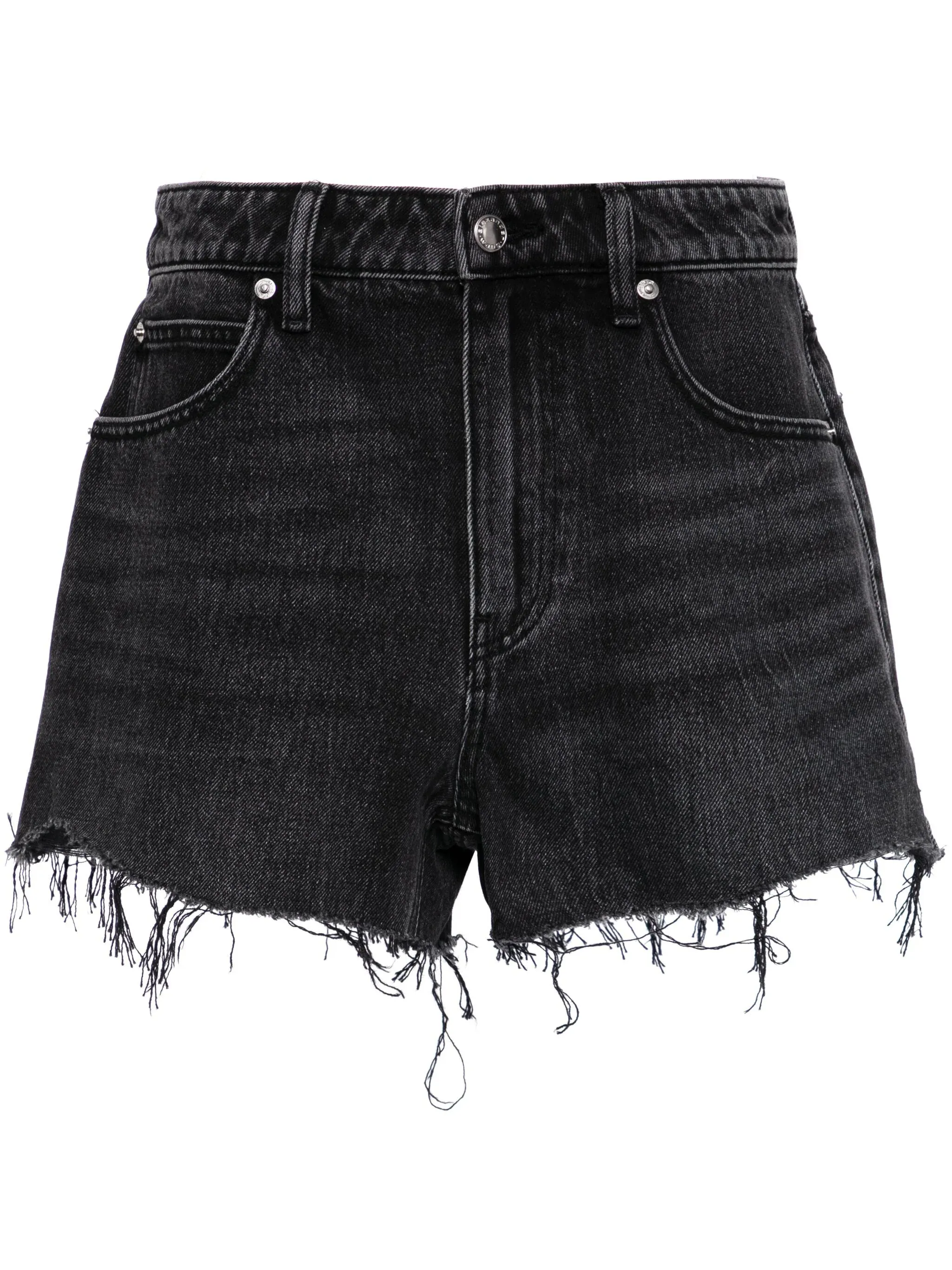 Bite High Rise Denim Short With Logo Pocket