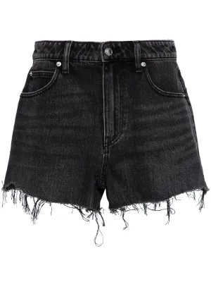 Bite High Rise Denim Short With Logo Pocket