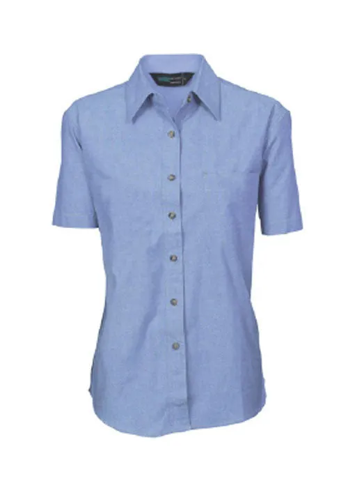 Biz Ladies Wrinkle Free s/s Chambray Shirt