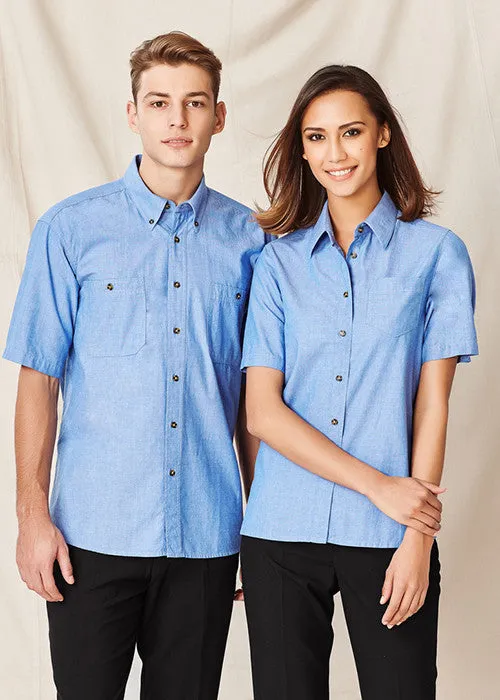 Biz Ladies Wrinkle Free s/s Chambray Shirt