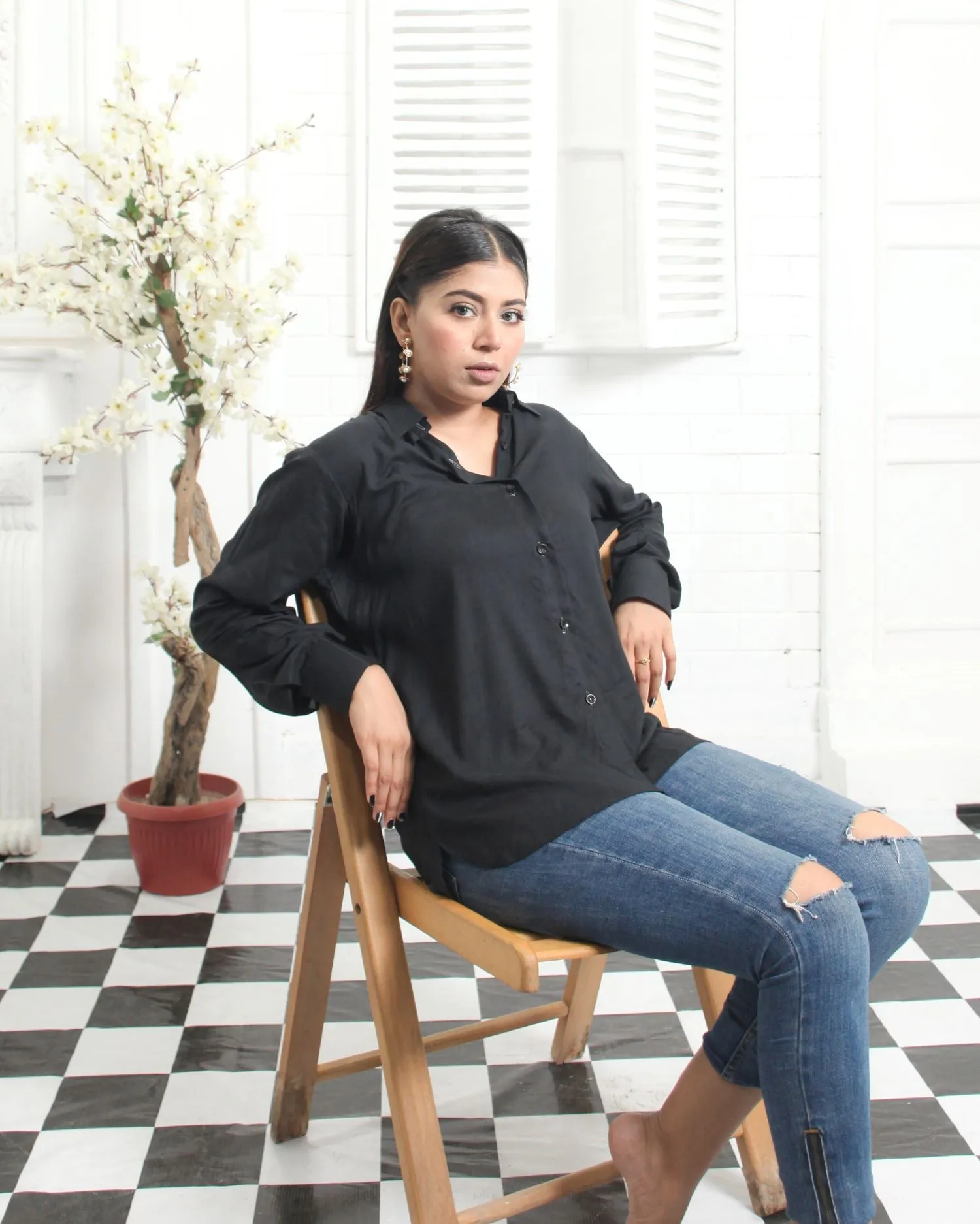 Black Linen Shirt