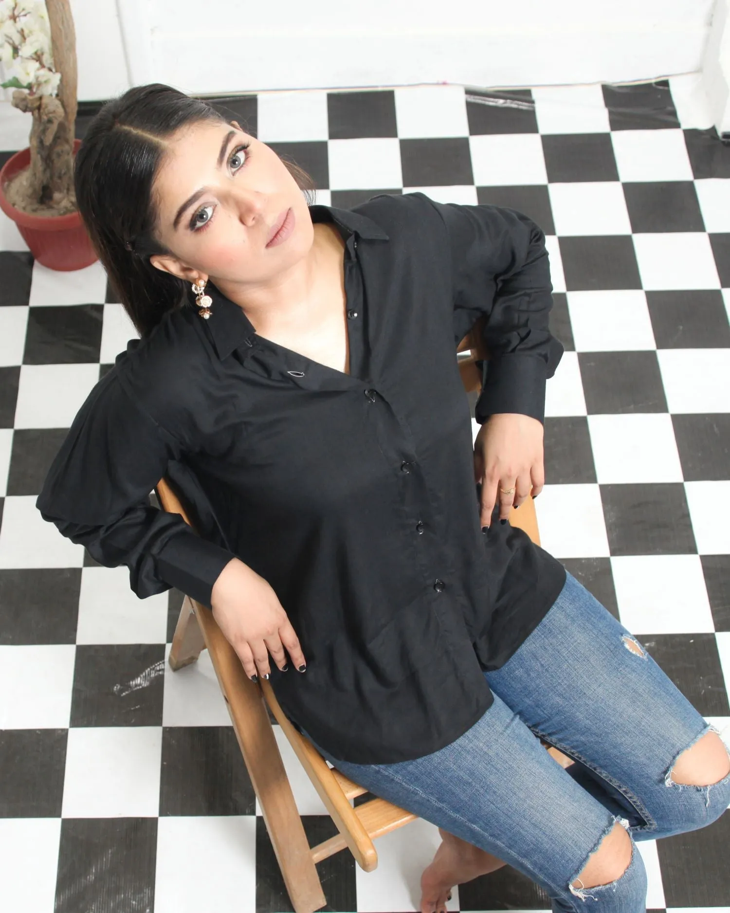 Black Linen Shirt