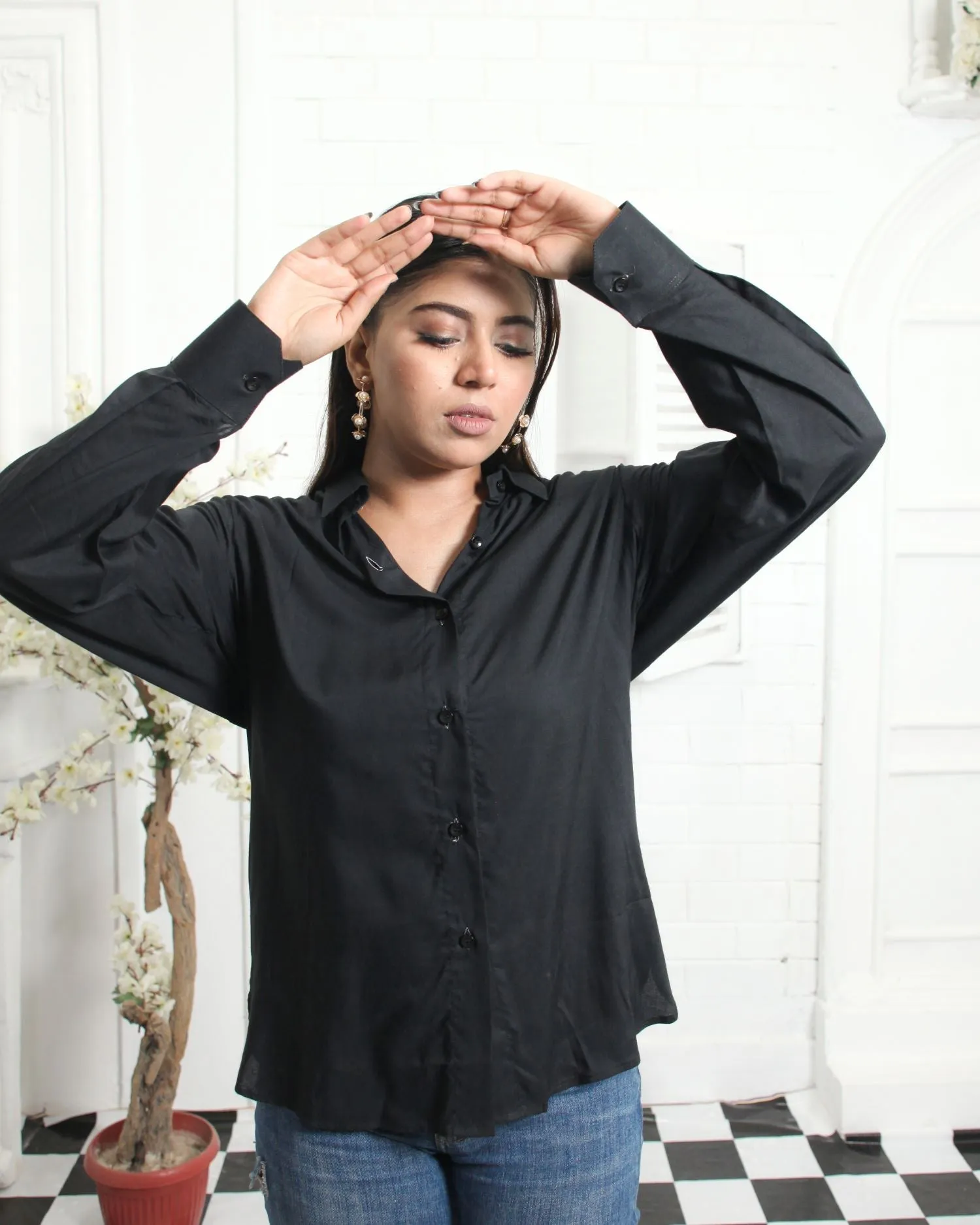 Black Linen Shirt