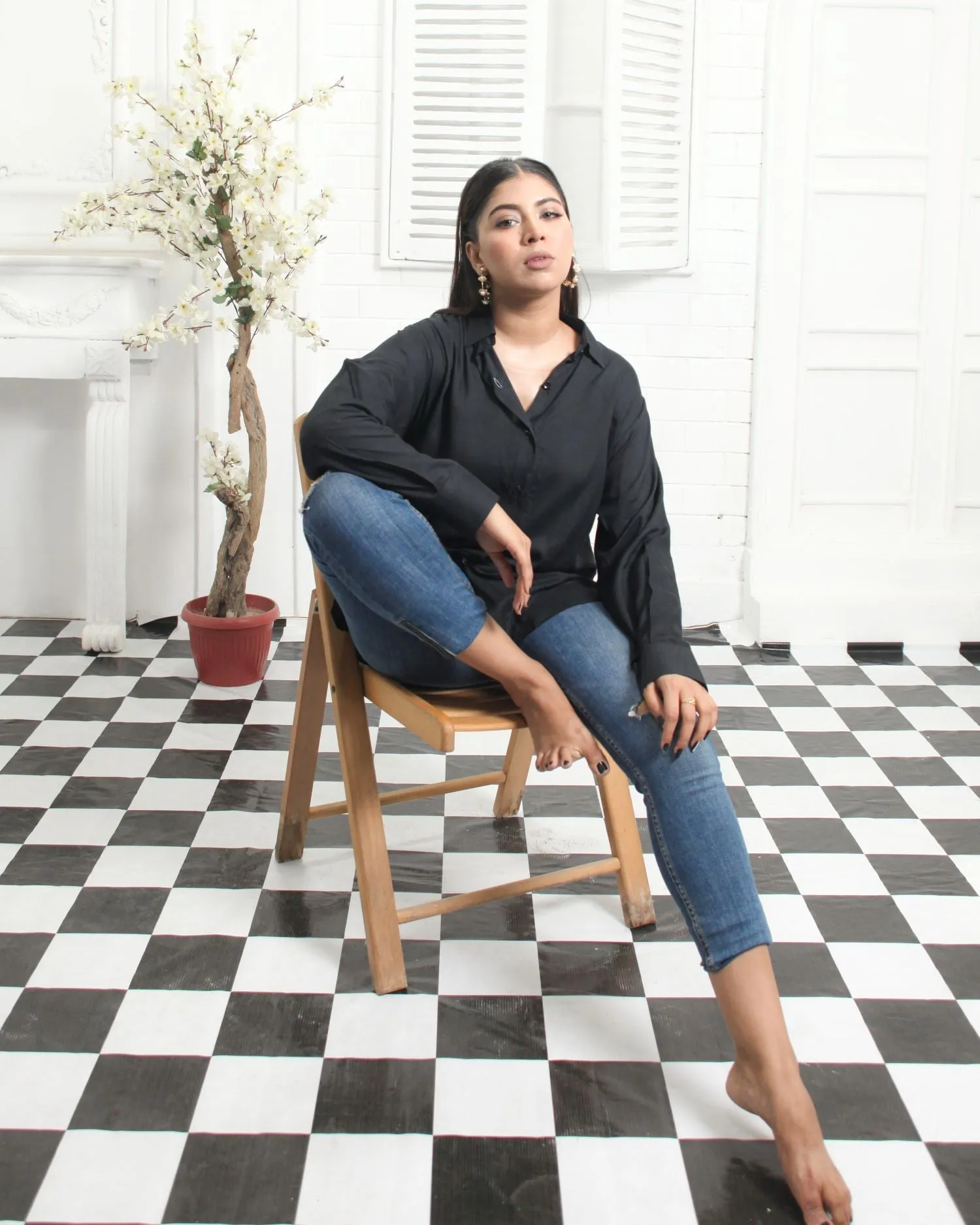 Black Linen Shirt