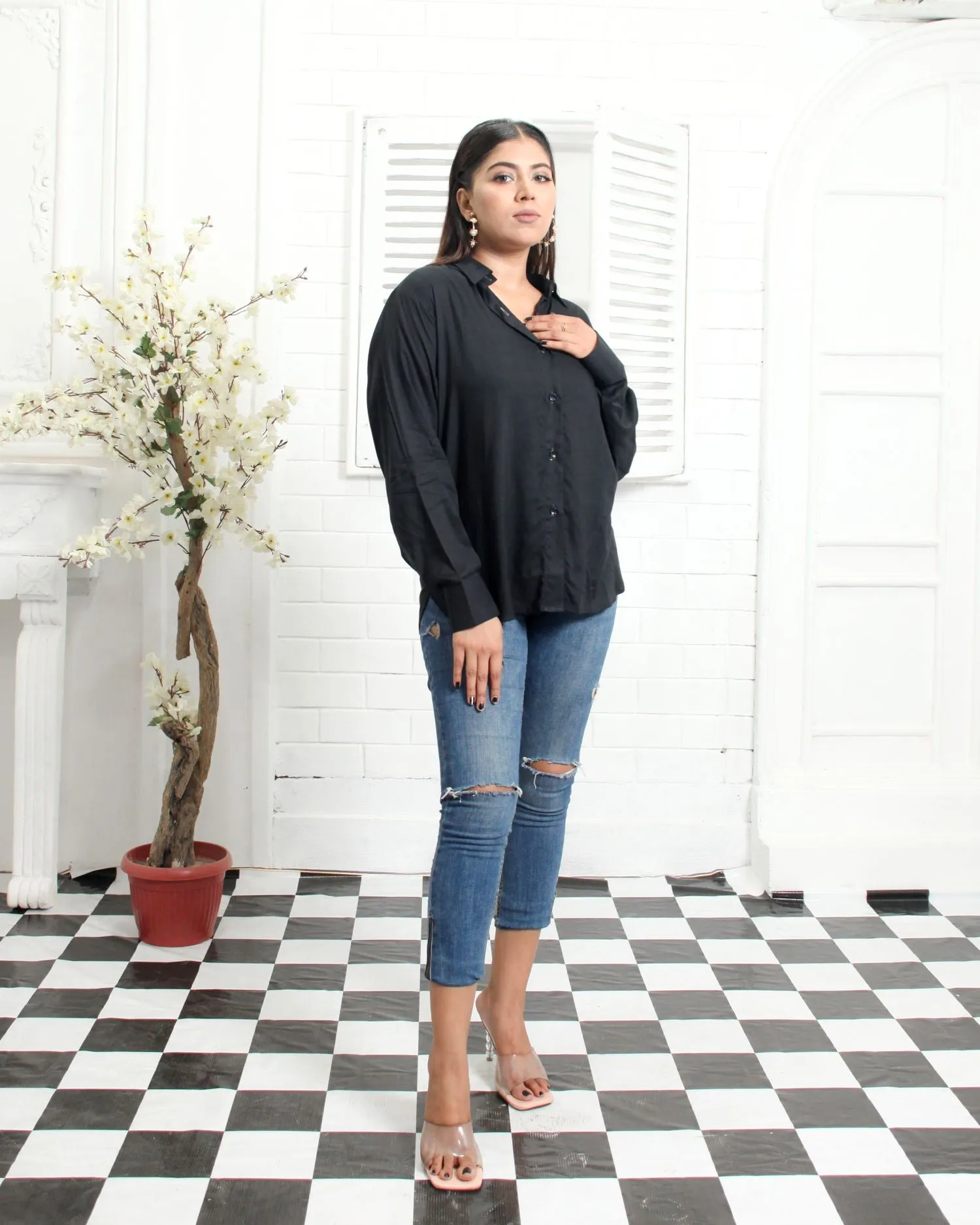 Black Linen Shirt
