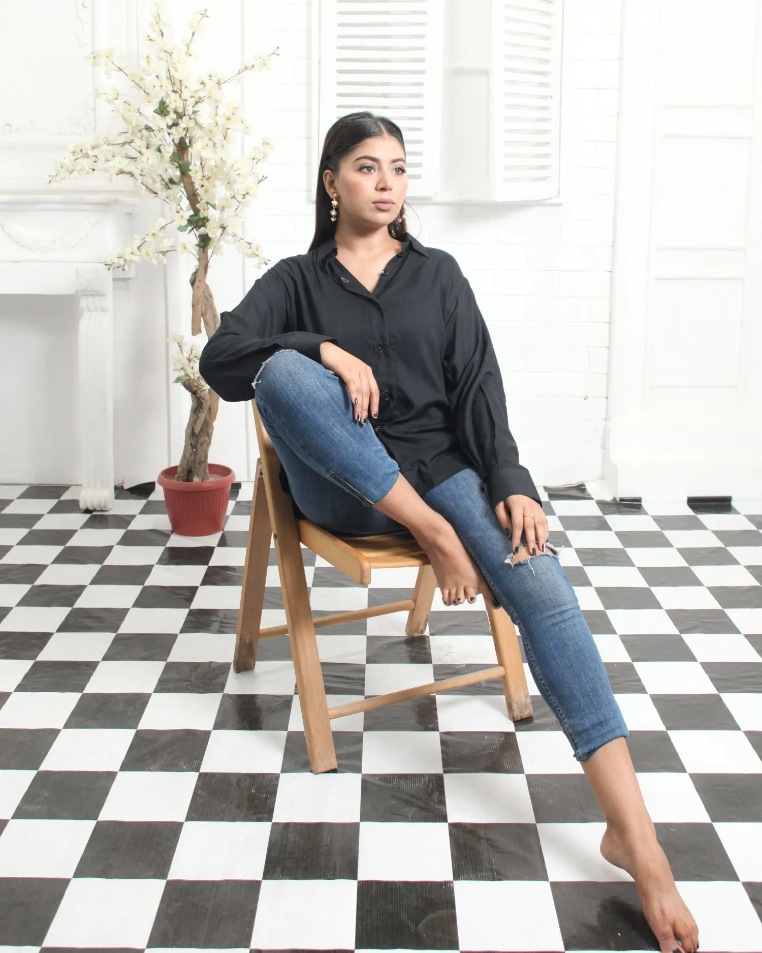 Black Linen Shirt