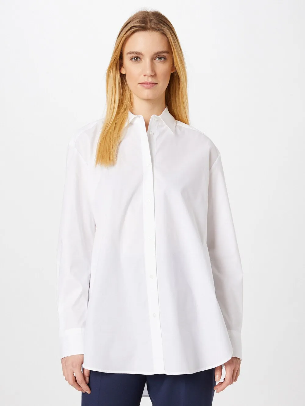 Blouse HUGO The Boyfriend, white