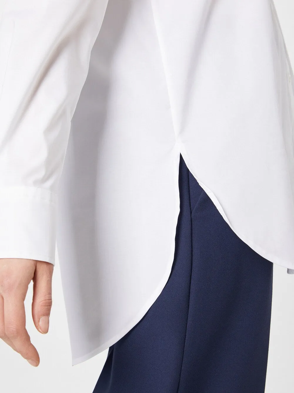 Blouse HUGO The Boyfriend, white