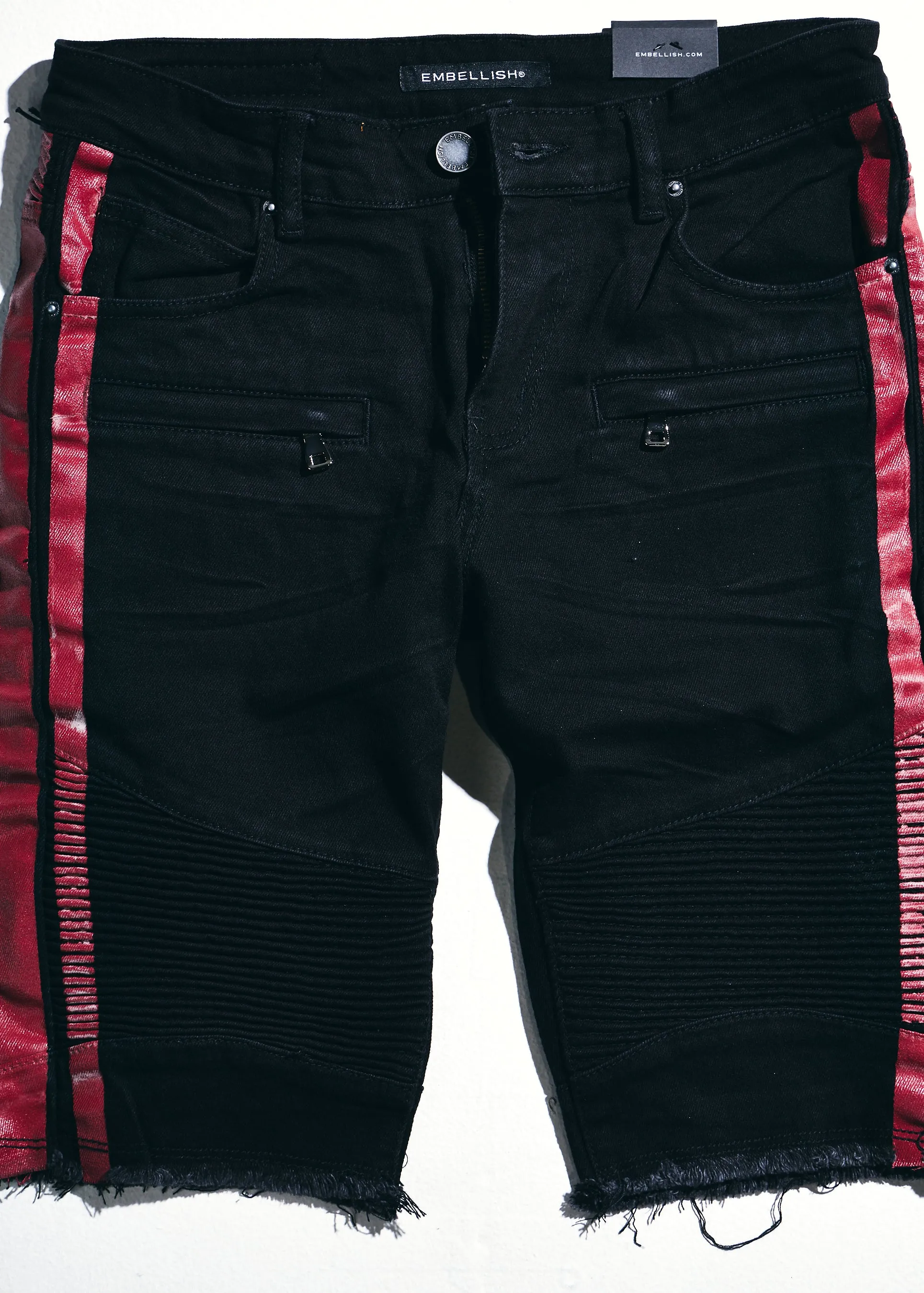 Bolt Biker Shorts (Red/Black)