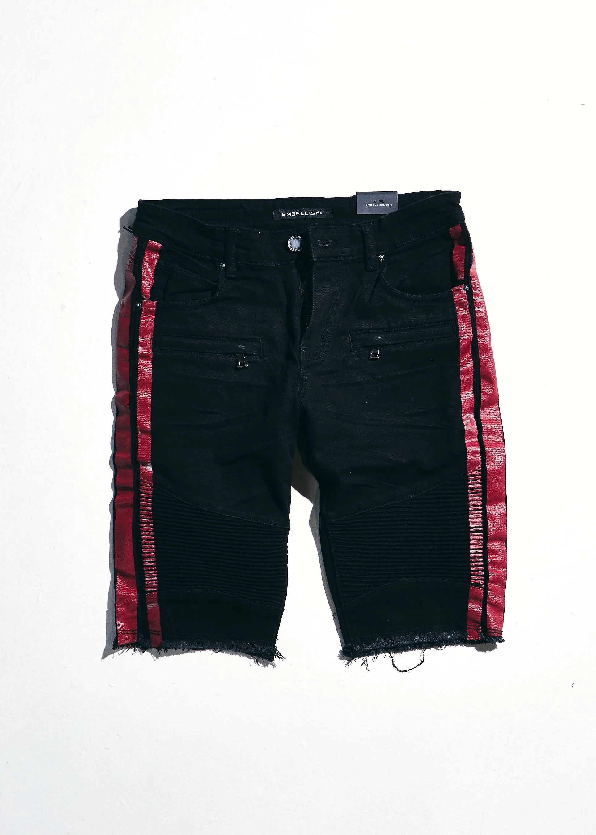 Bolt Biker Shorts (Red/Black)