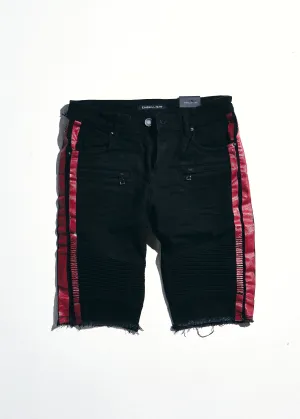 Bolt Biker Shorts (Red/Black)