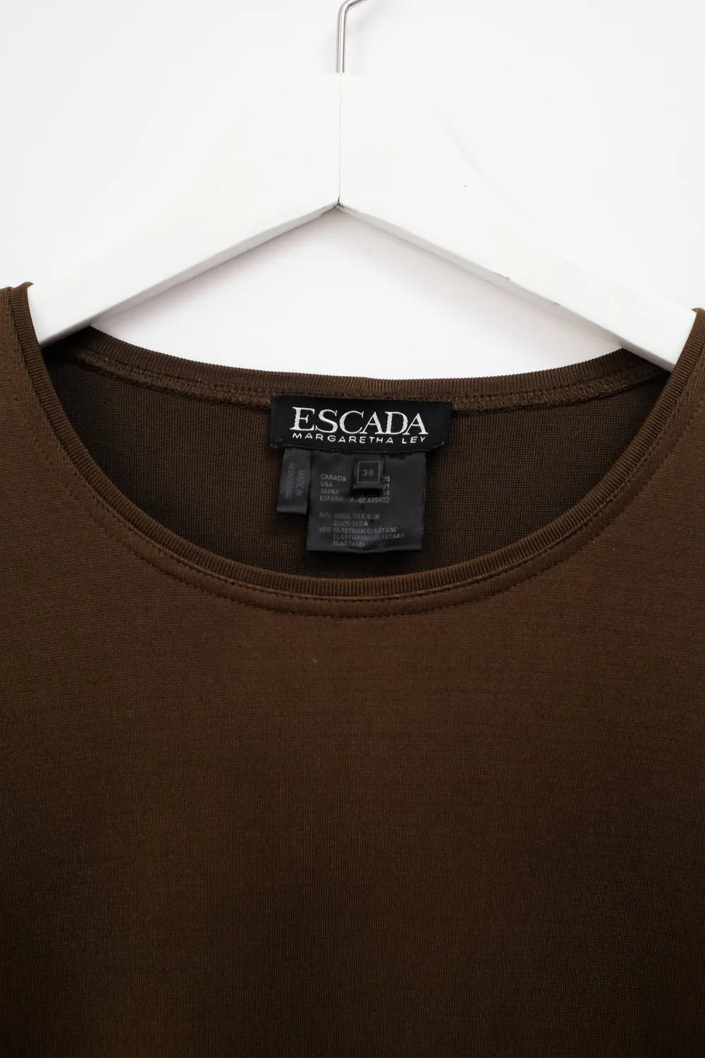 ESCADA SILK BROWN LIGHT SWEATER