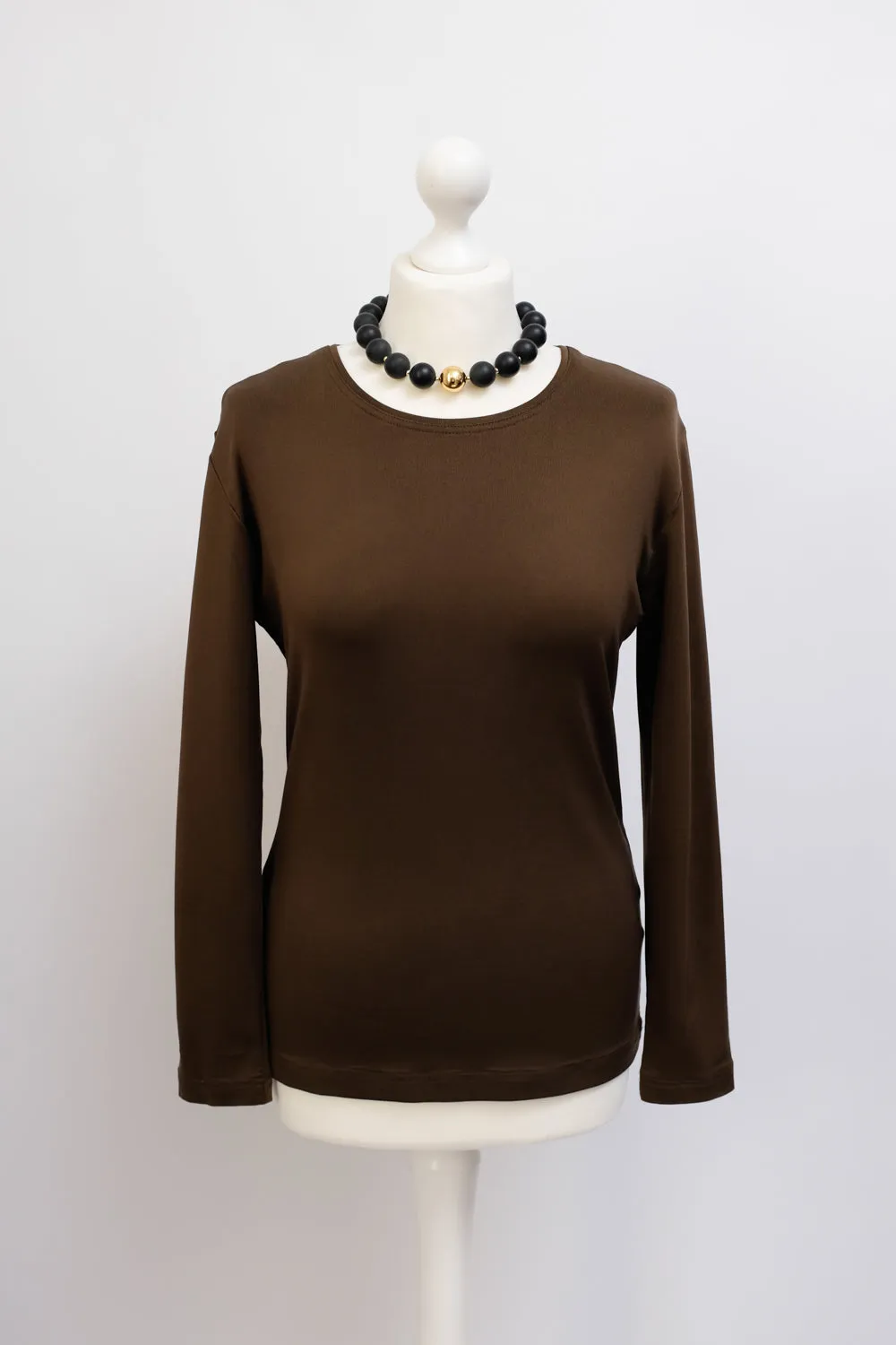 ESCADA SILK BROWN LIGHT SWEATER