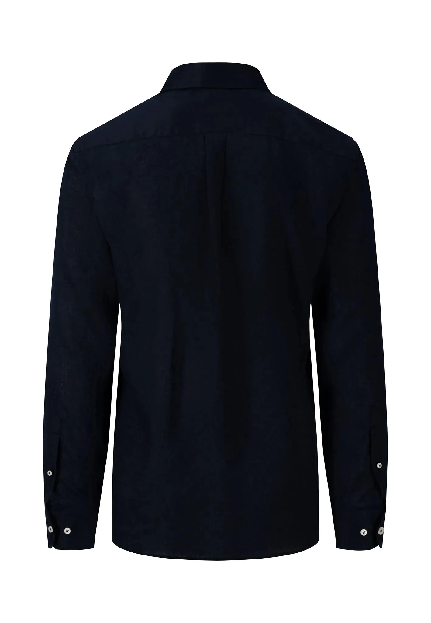FYNCH HATTON Pure Linen Shirt - Men's – Navy
