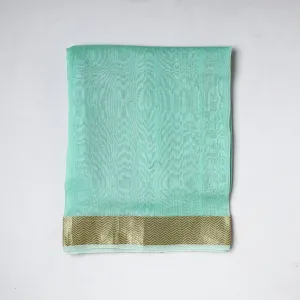 Green - Traditional Chanderi Silk Handloom Precut Fabric