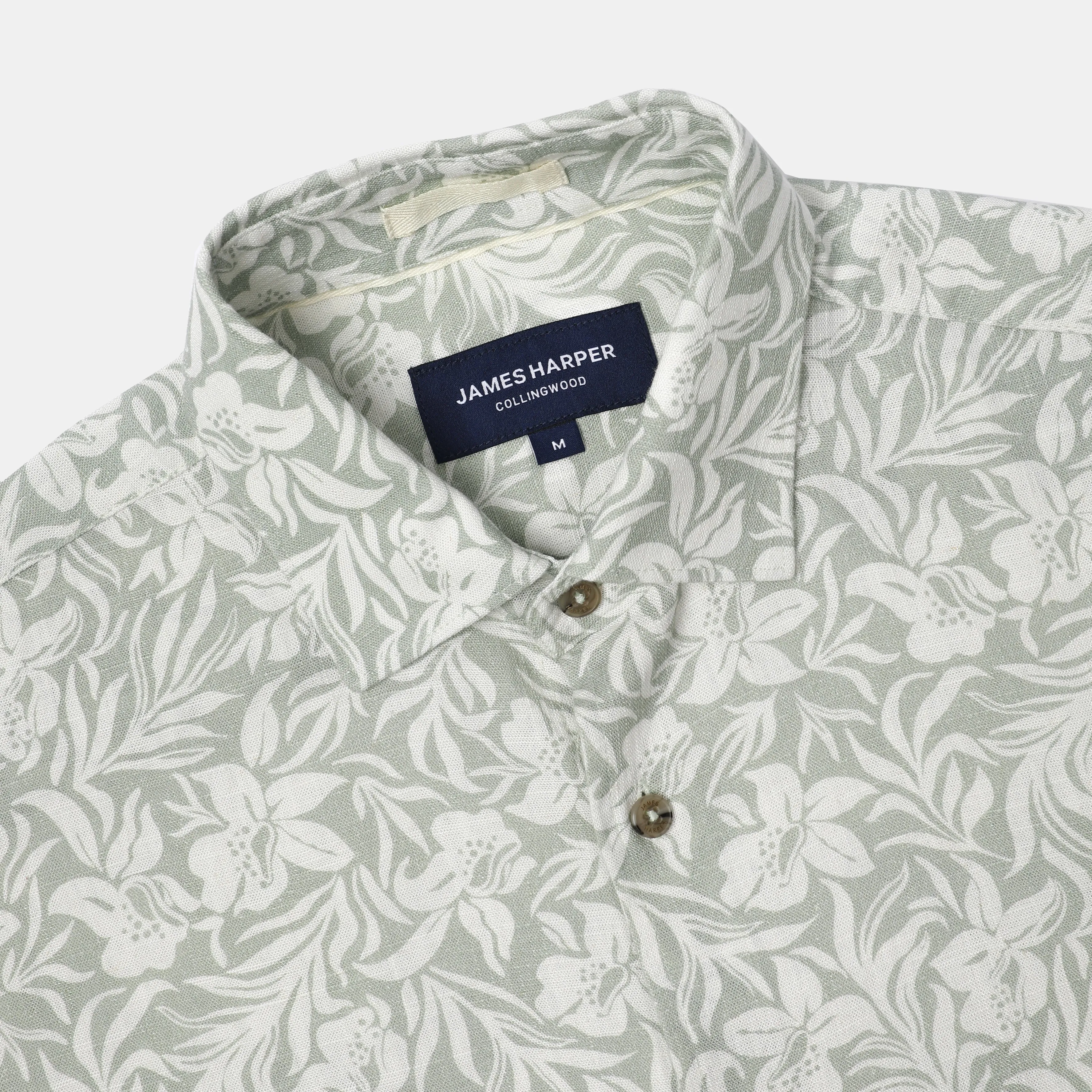 Hibiscus Sage Short Sleeve Shirt