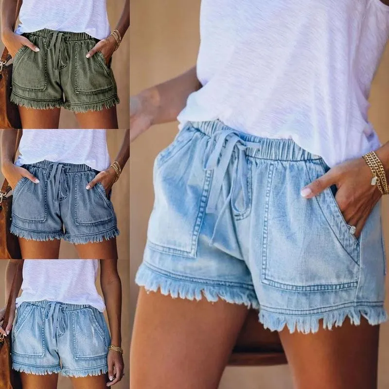 High Waisted Shorts Jeans Size Summer Women's Denim Shorts Short Pants