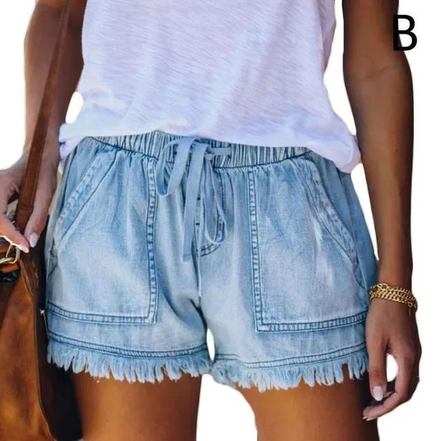 High Waisted Shorts Jeans Size Summer Women's Denim Shorts Short Pants