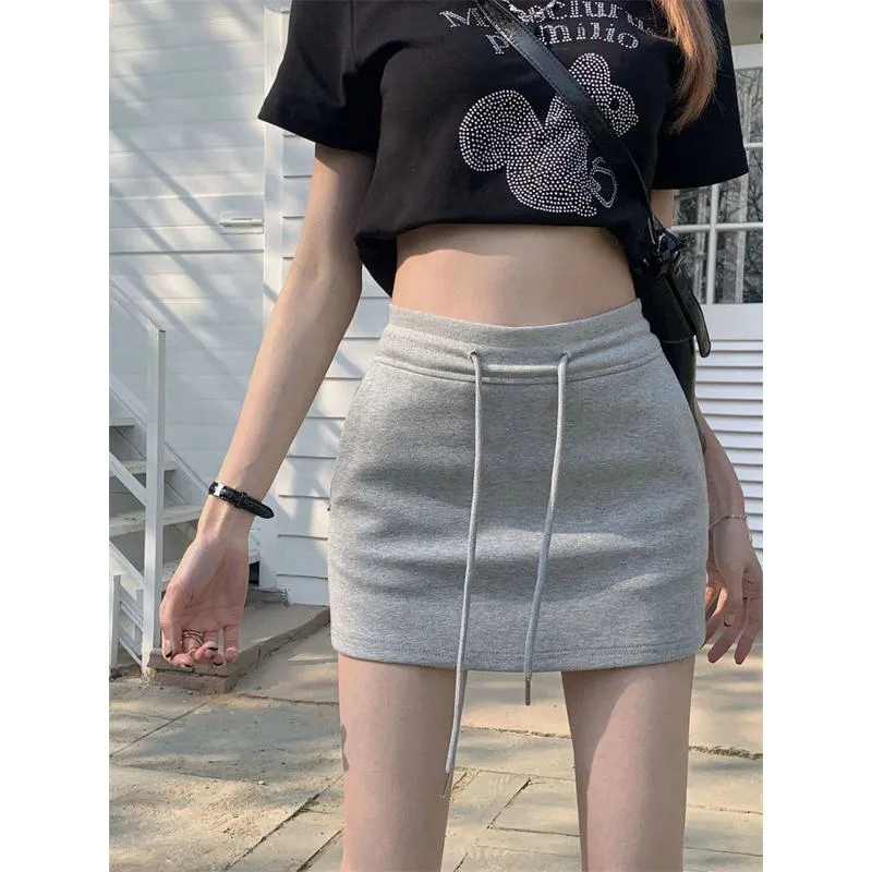 High-Waisted Solid Bodycon Skirt