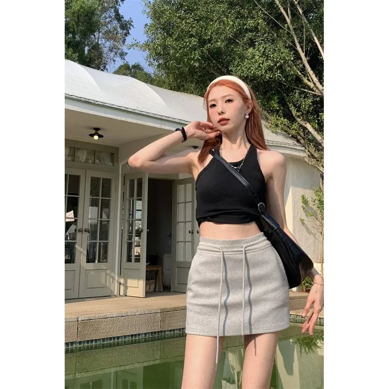 High-Waisted Solid Bodycon Skirt