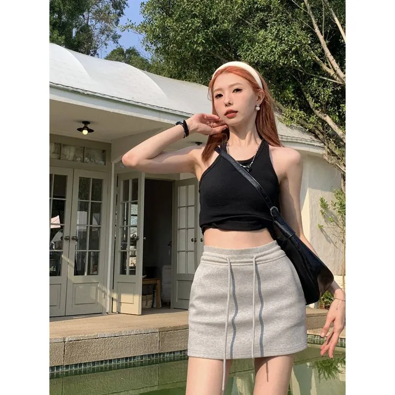High-Waisted Solid Bodycon Skirt