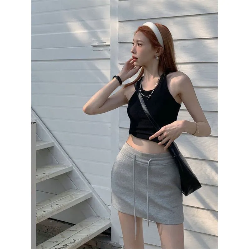 High-Waisted Solid Bodycon Skirt