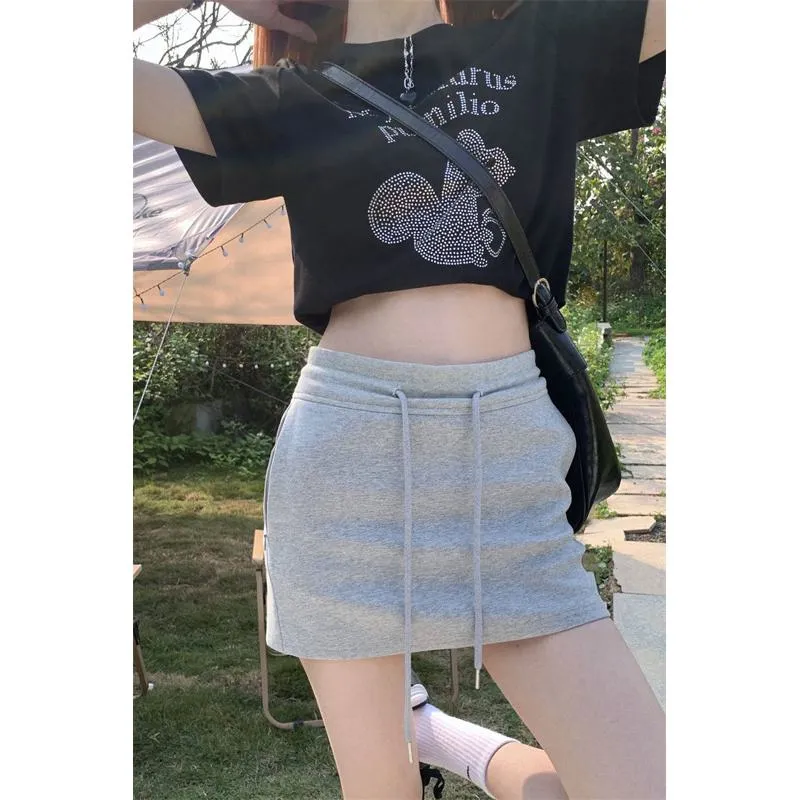 High-Waisted Solid Bodycon Skirt