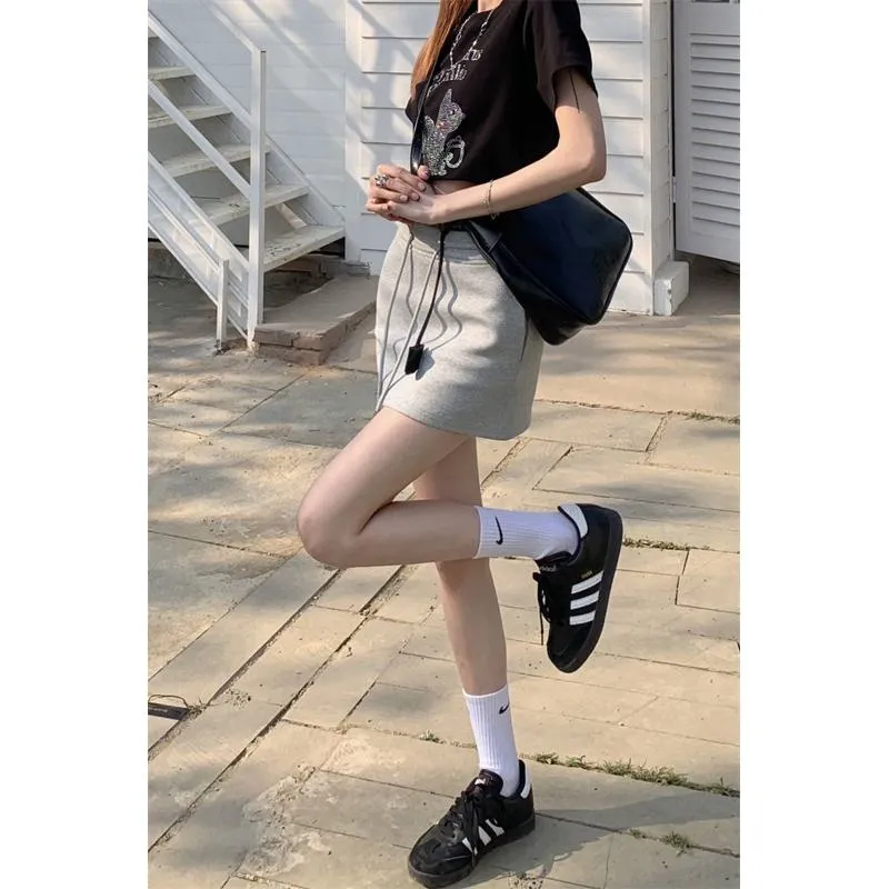 High-Waisted Solid Bodycon Skirt