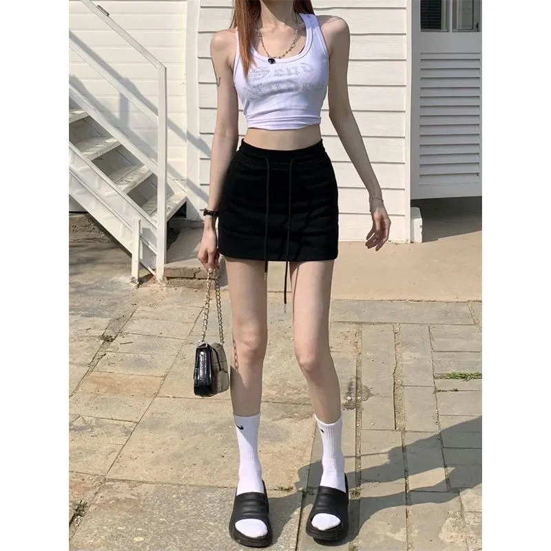 High-Waisted Solid Bodycon Skirt