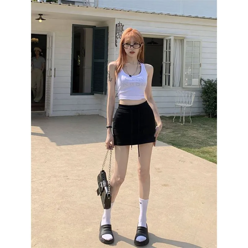 High-Waisted Solid Bodycon Skirt