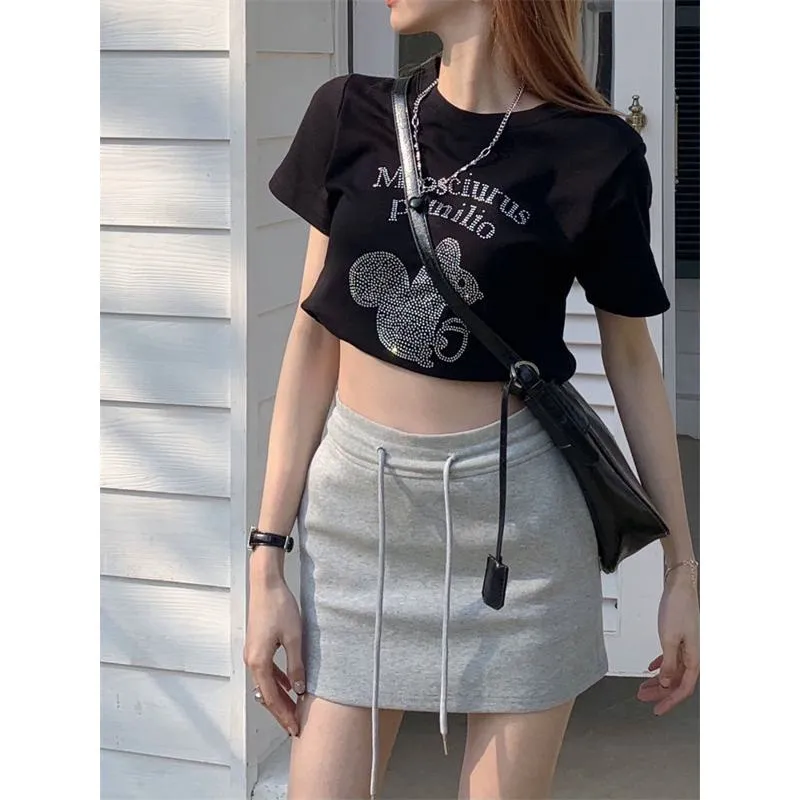 High-Waisted Solid Bodycon Skirt