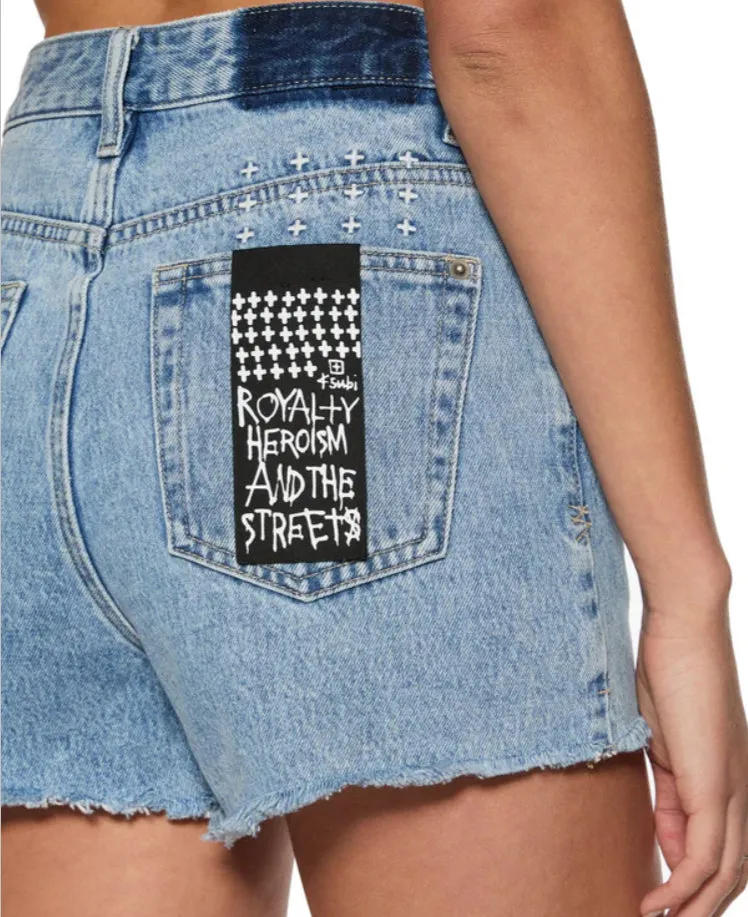 Optimized Title: KSUBI - Authentic High-Rise Denim Shorts Rise n Hi