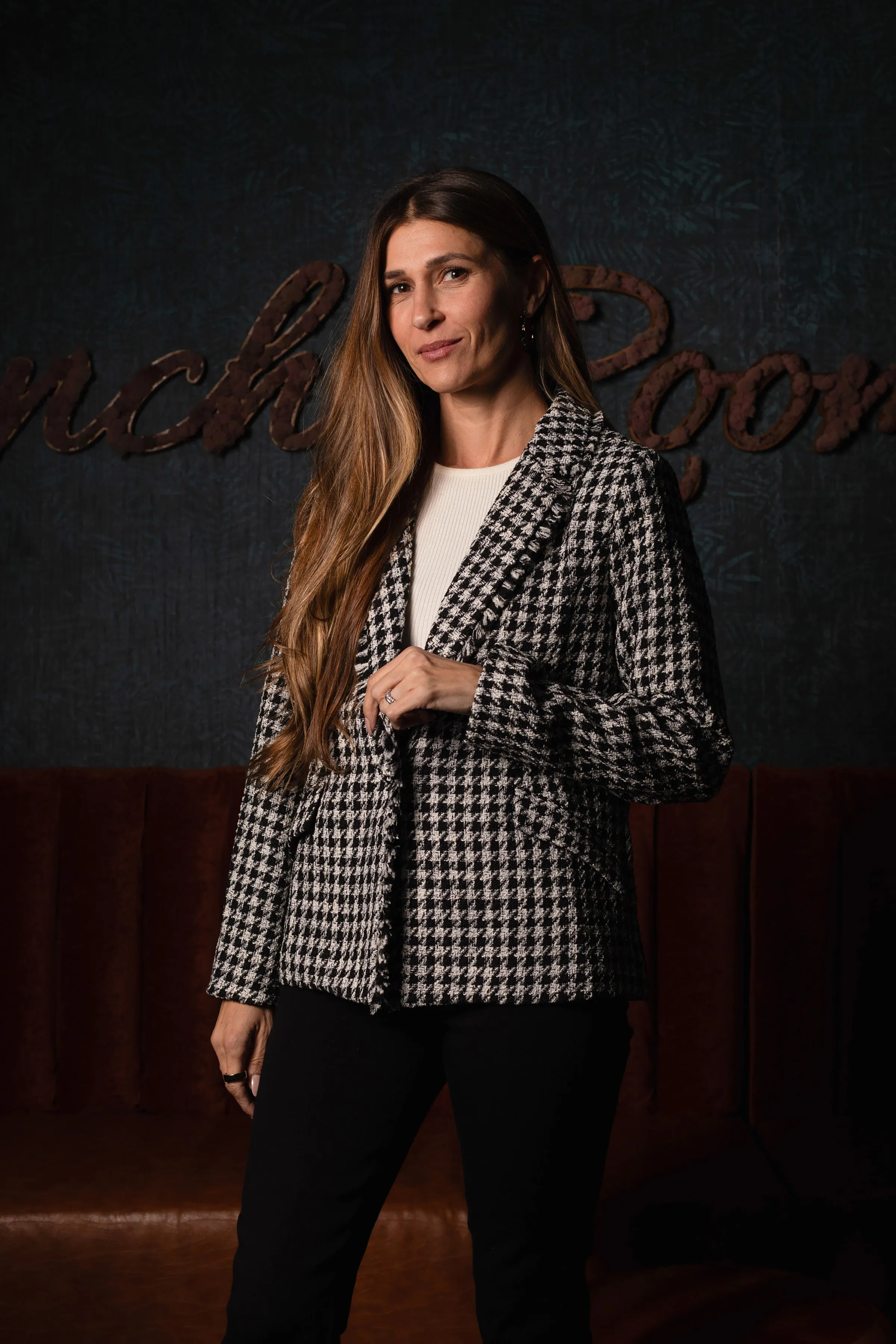 Lucia Houndstooth Blazer - FINAL SALE