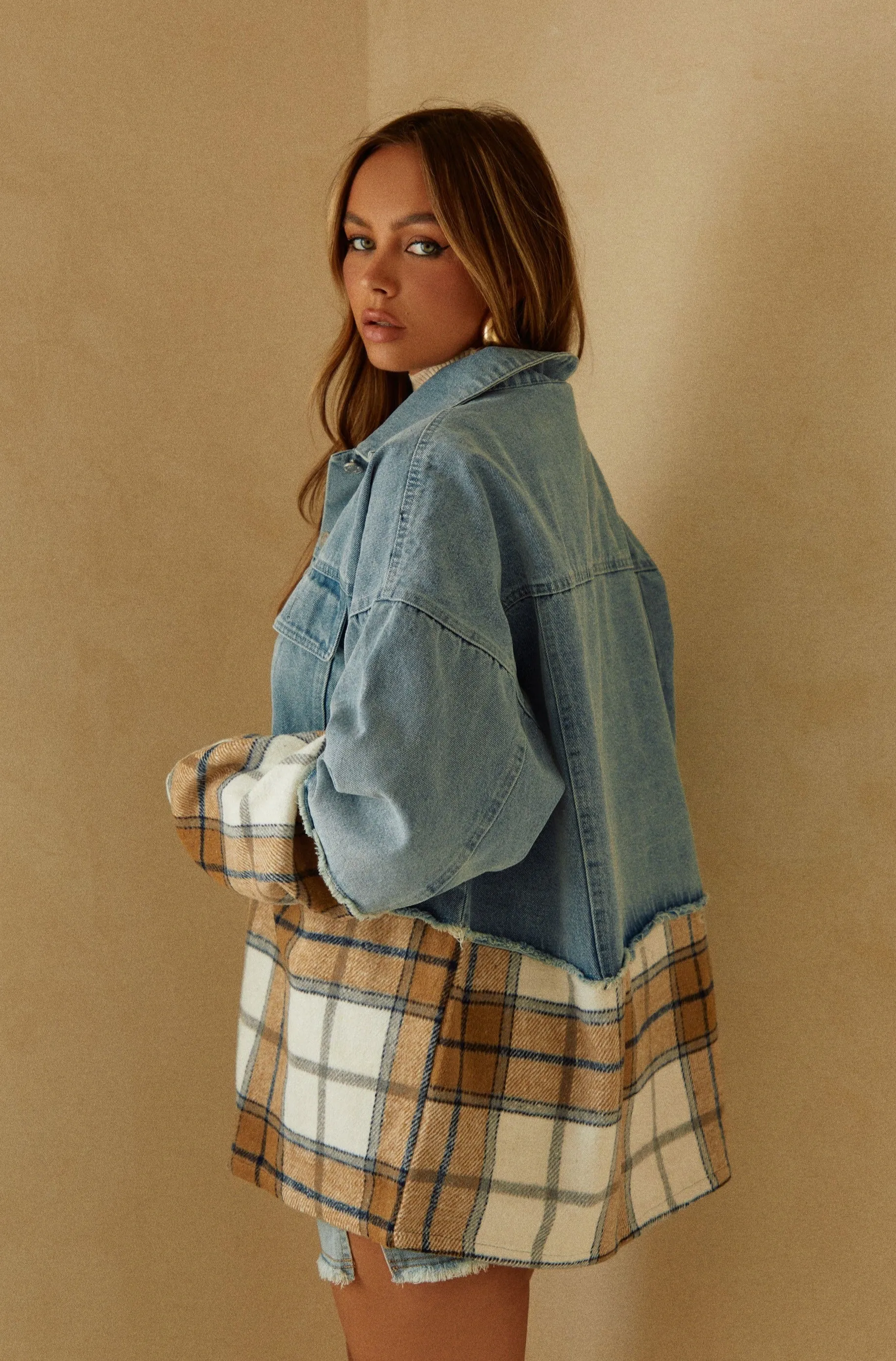 Manhattan Oversized Shacket - Denim