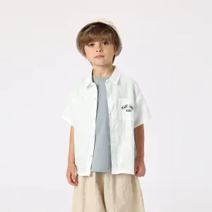 MARC & JANIE Boys 100% Natural Linen Shirts 230896