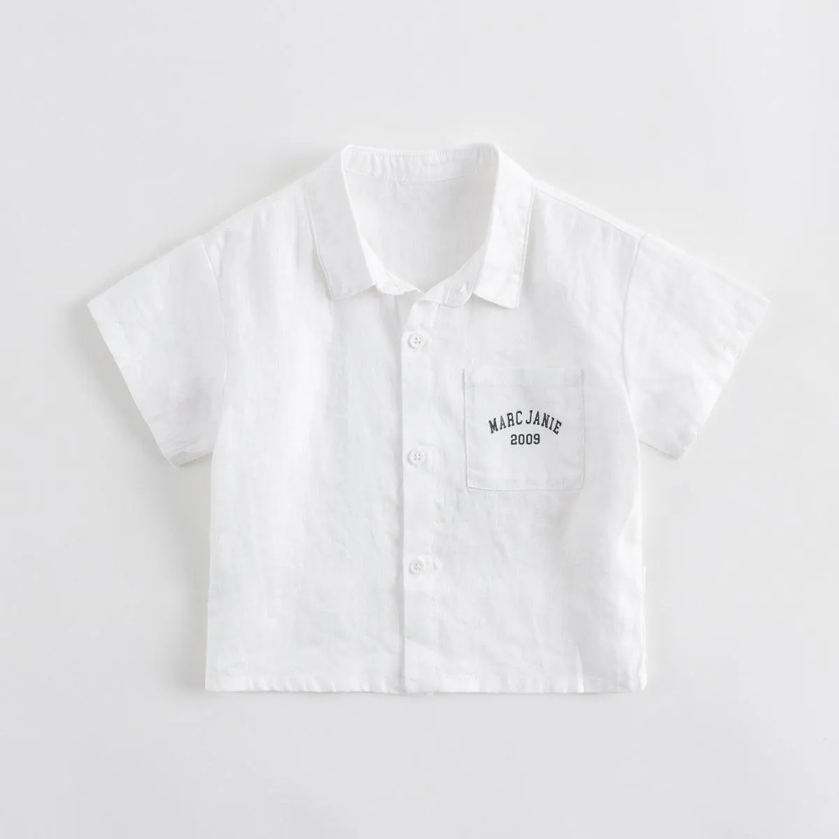 MARC & JANIE Boys 100% Natural Linen Shirts 230896