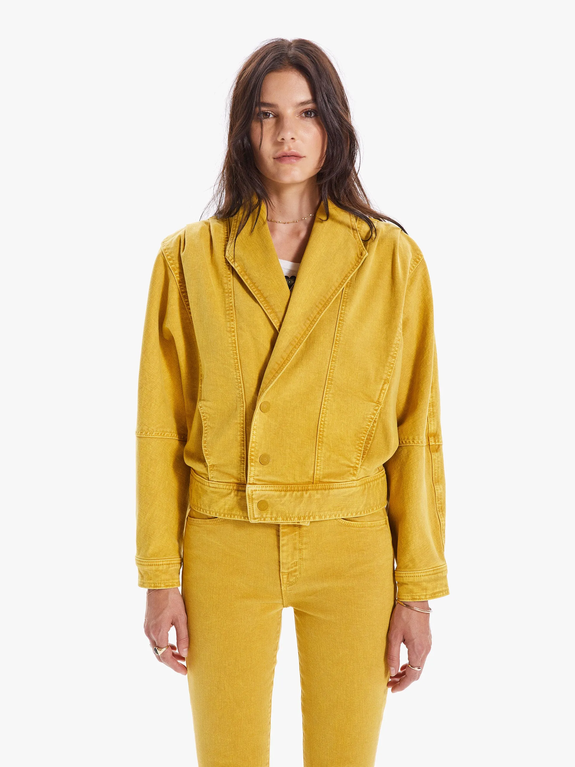 Mother - The Big Time Jacket in Mineral Yellow