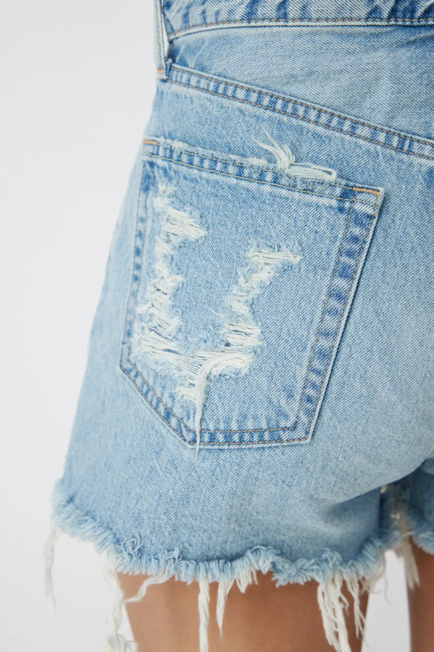 Moussy - MV Wheatfield Shorts in Light Blue