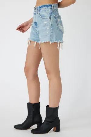 Moussy - MV Wheatfield Shorts in Light Blue