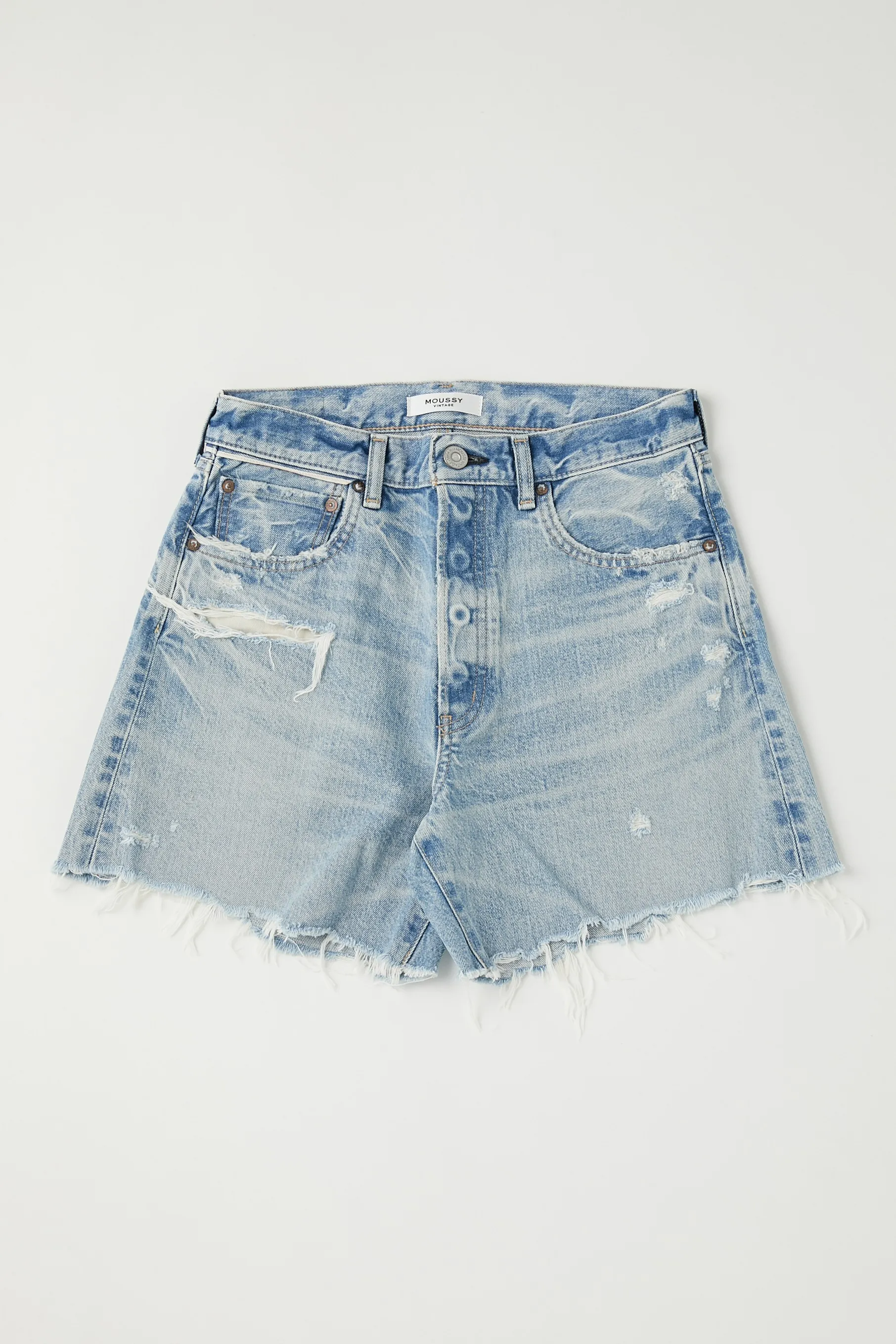 Moussy - MV Wheatfield Shorts in Light Blue