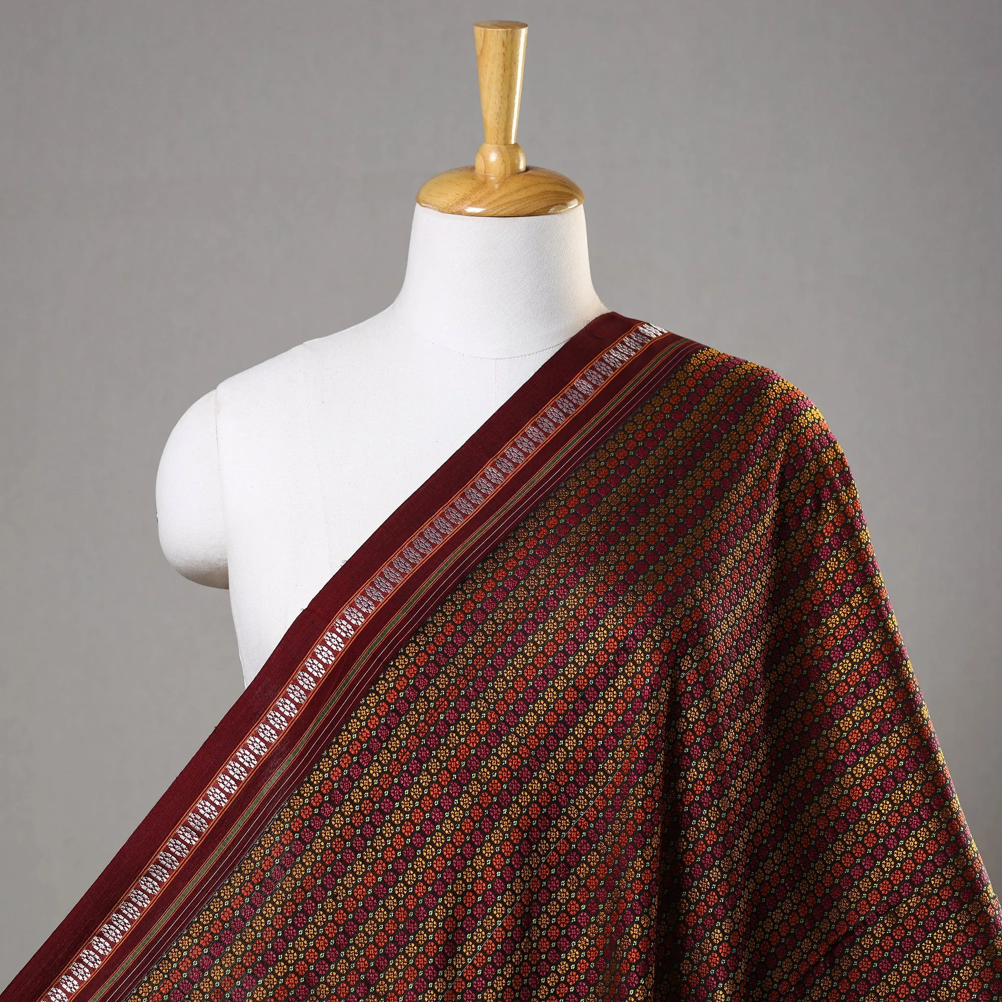 Multicolor - Traditional Khun Weave Cotton Fabric 17