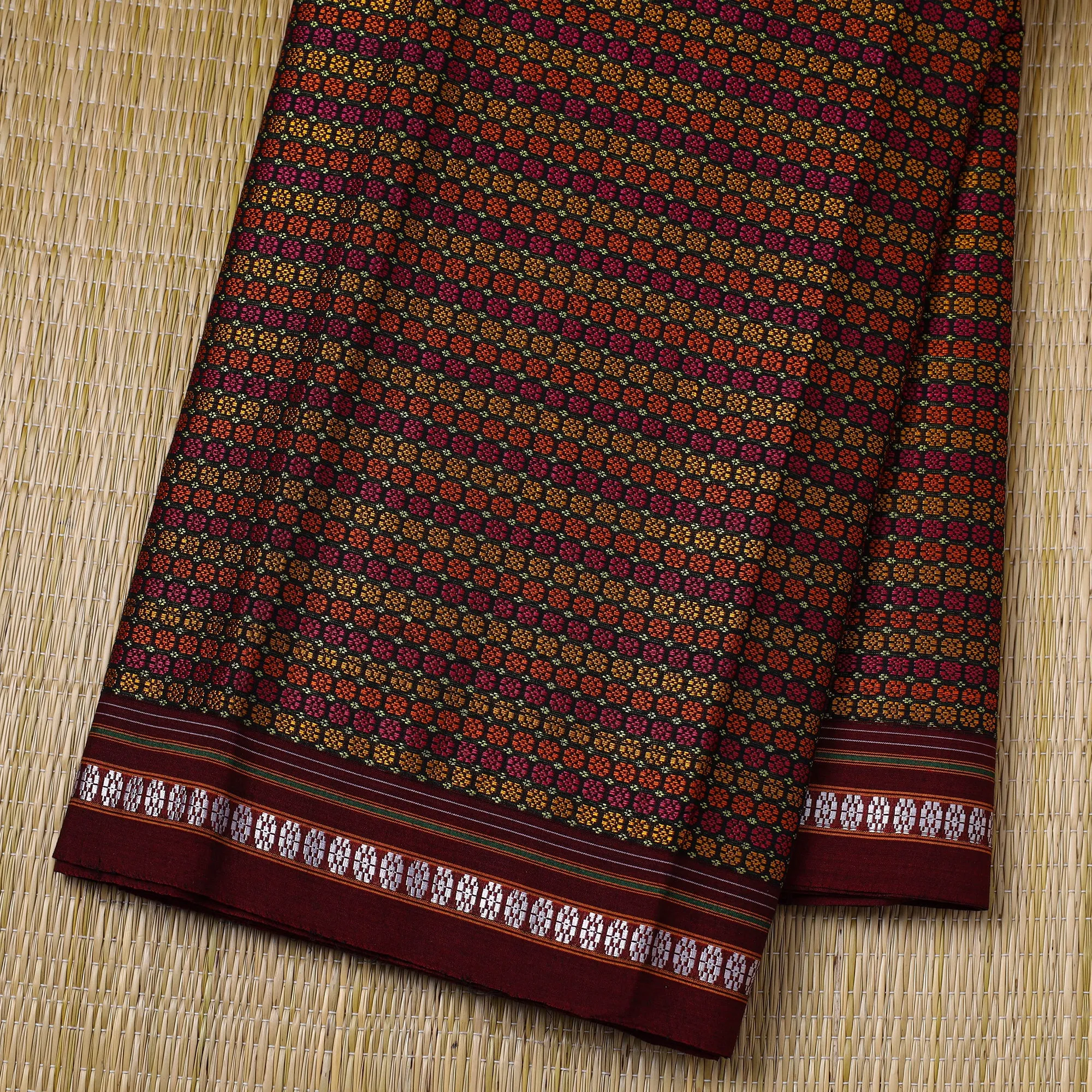Multicolor - Traditional Khun Weave Cotton Fabric 17
