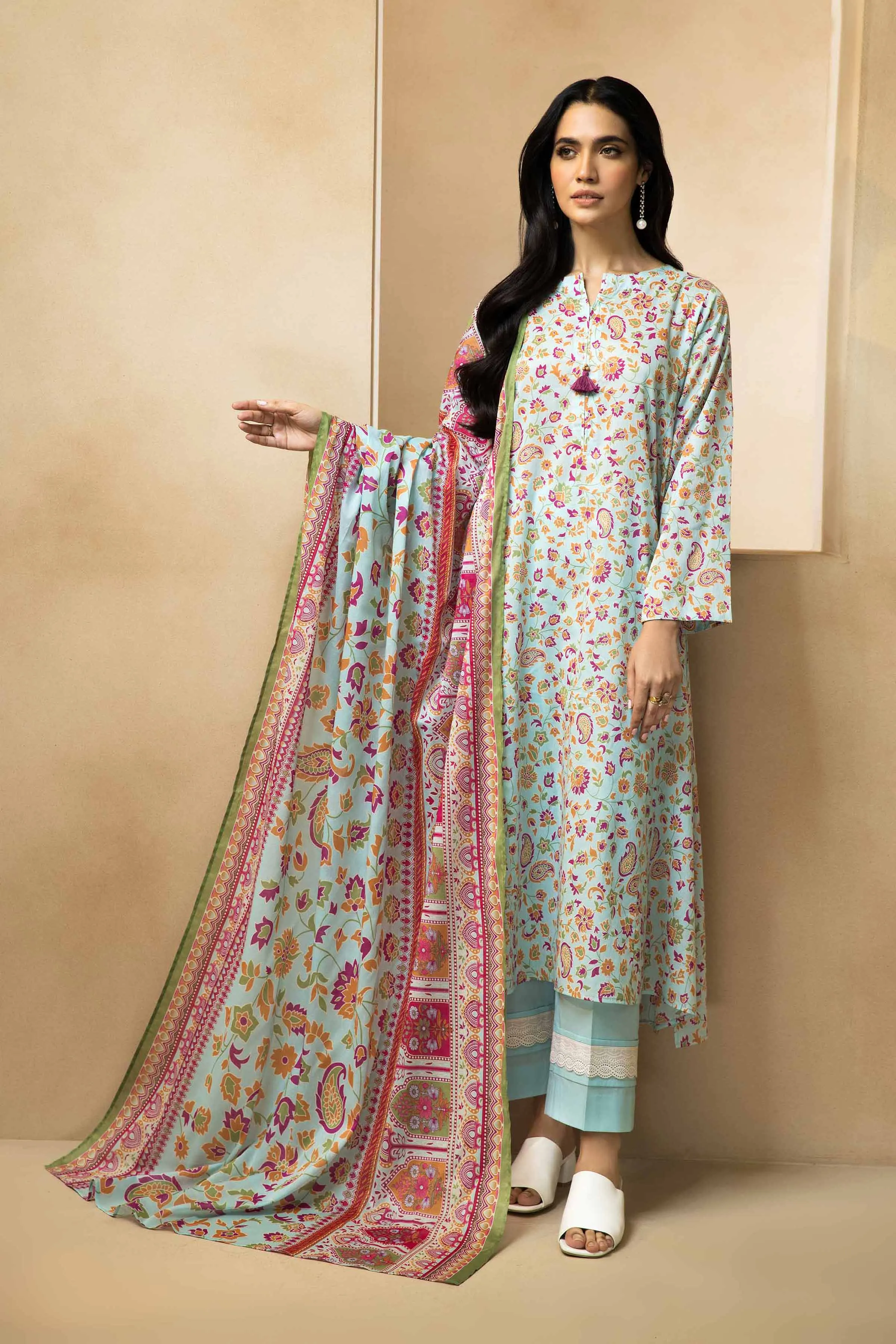 Nishat Linen Spring/Summer – 3 Piece - Printed Lawn Suit - 42301097